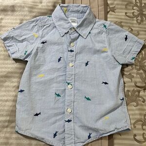 Carters Boys Toddlers Button Down Shirt & Shorts 100% Cotton 12 Mos